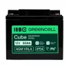 GREEN CELL AGM VRLA 12V 50Ah Priežiūros nereikalaujanti baterija UPS, 197x166x170mm