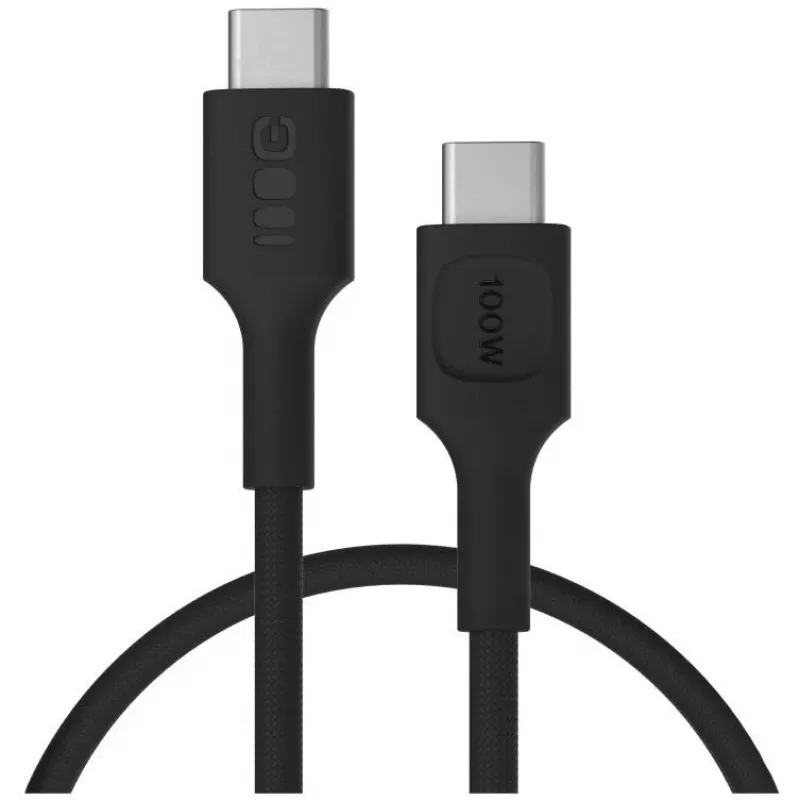 Green Cell PowerStream USB-C į USB-C laidas 100W 1,2m Juodas