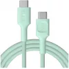 Green Cell PowerStream USB-C į USB-C laidas 100W 2m Mėtų žalia