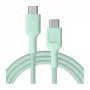 Green Cell PowerStream USB-C į USB-C laidas 100W 2m Mėtų žalia