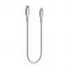 Green Cell PowerFlex USB-C į USB-C laidas 100W PD greitas įkrovimas 0,3m baltas