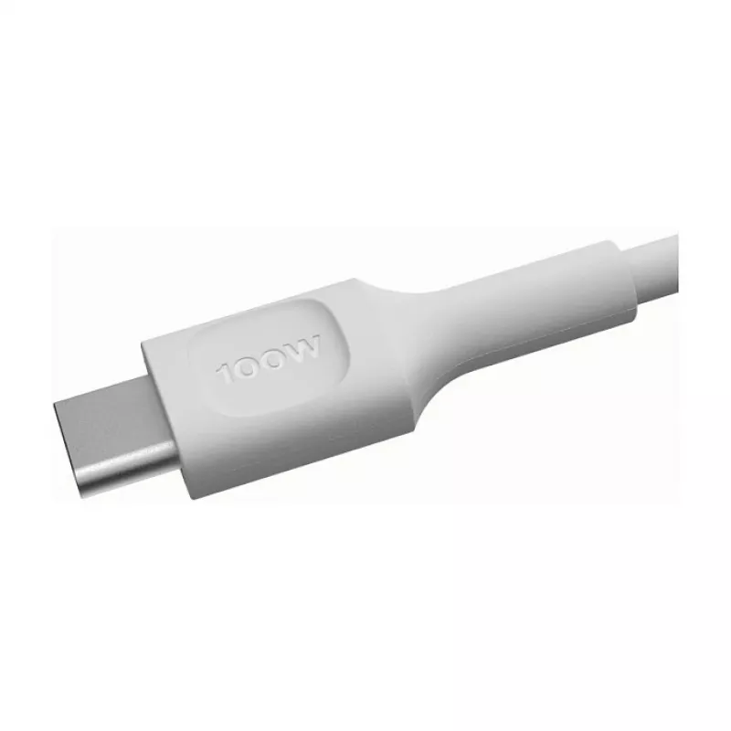 Green Cell PowerFlex USB-C į USB-C laidas 100W PD greitas įkrovimas 0,3m baltas