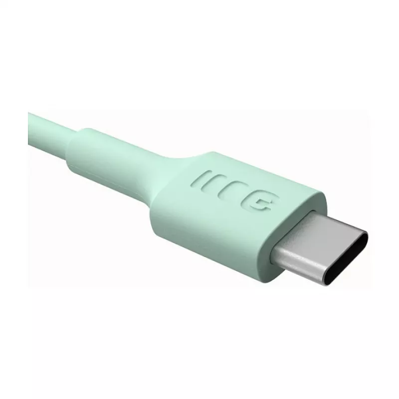 Green Cell PowerFlex Fast Charging USB Type-C to USB Type-C Cable 100W Mint Green 1.2m