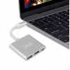 ZENWIRE BYL-2008N 3-in-1 MHL Hub USB-C į HDMI 4K adapteris, kosminė pilka