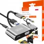 ZENWIRE USB-C Multiport Adapter Hub 4-in-1 HDMI 4K VGA USB-A Space Gray BYL-2310