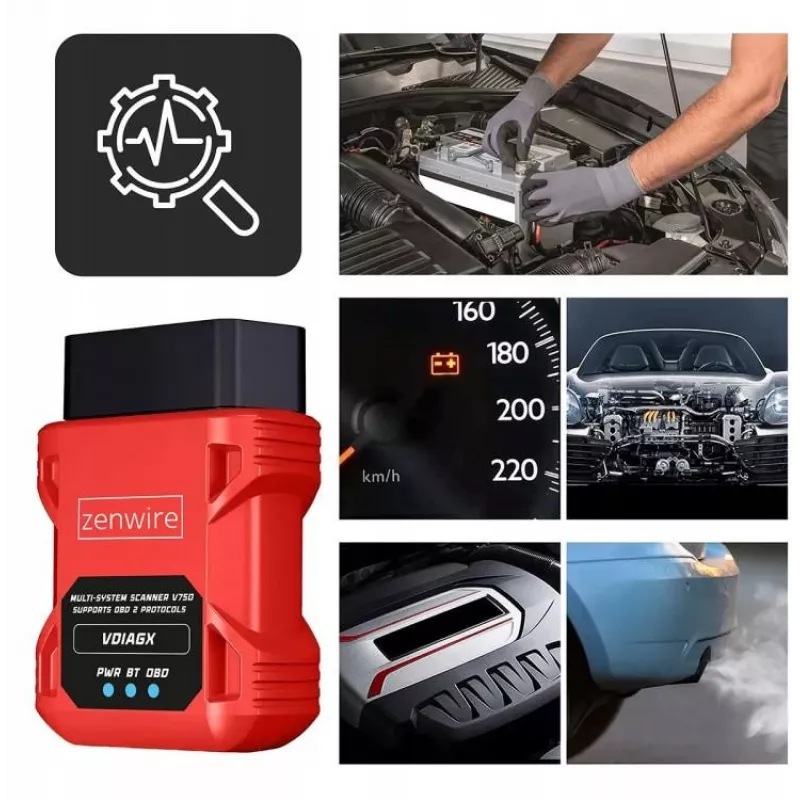 OBD2 diagnostinis skaitytuvas ELM327 VDiagX V016 Bluetooth sąsajos testeris