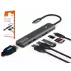 ZENWIRE BS-HC703 USB-C 7-in-1 Hub Adapter su HDMI 4K, USB 3.0, SD kortelių skaitytuvu, Power Delivery 100W, Space Gray