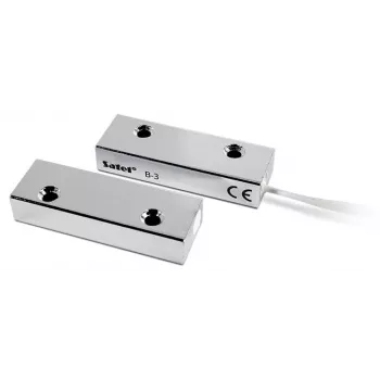 SATEL B-3 paviršinis magnetinis kontaktas (metalinis) - NC, IP67, 1 m kabelis