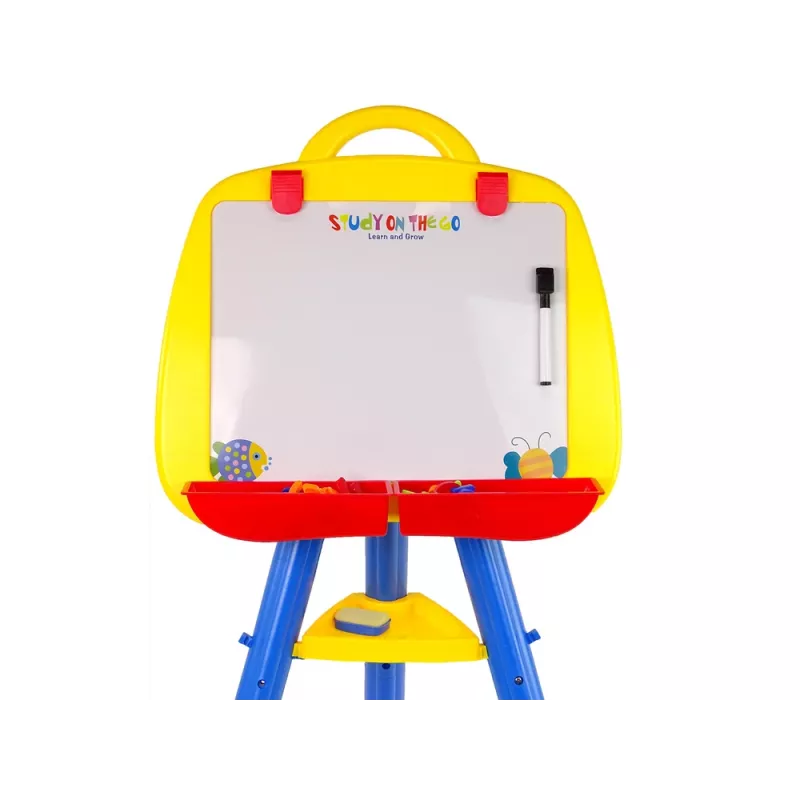 LEAN TOYS Stovimas magnetinis rašymo lentos magnetas 1200x900mm Dvipusis 360° besisukantis
