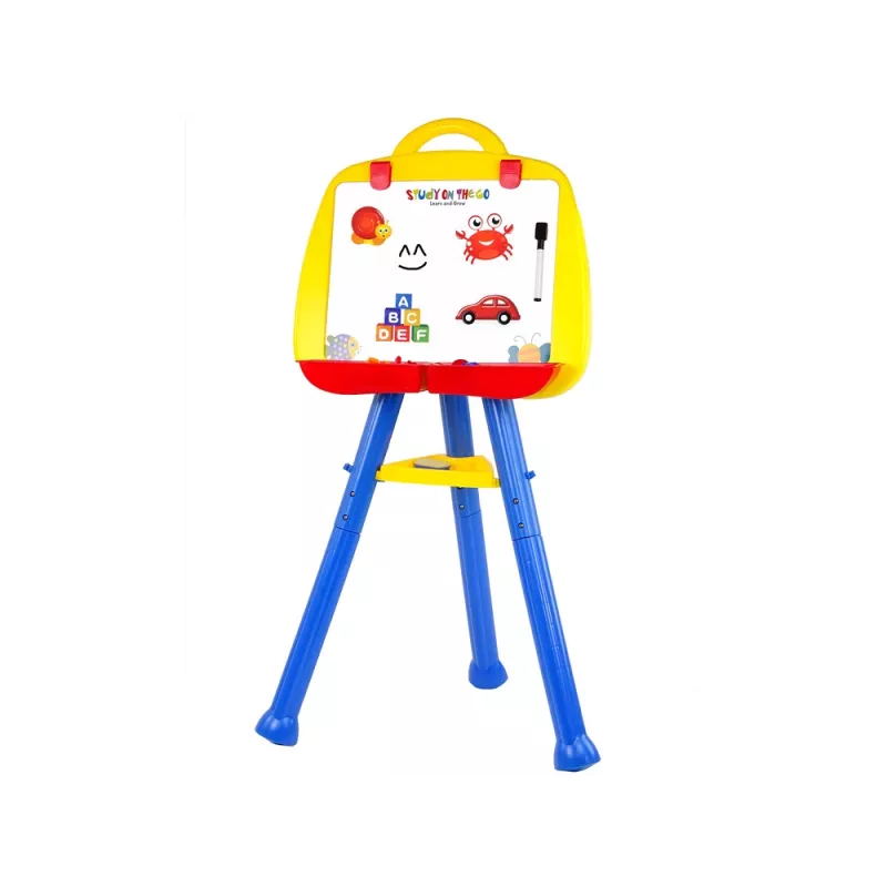 LEAN TOYS Stovimas magnetinis rašymo lentos magnetas 1200x900mm Dvipusis 360° besisukantis