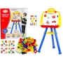 LEAN TOYS Stovimas magnetinis rašymo lentos magnetas 1200x900mm Dvipusis 360° besisukantis