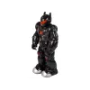 LEAN TOYS Interaktyvus robotas vaikšto, garsas, šviesos, juodas