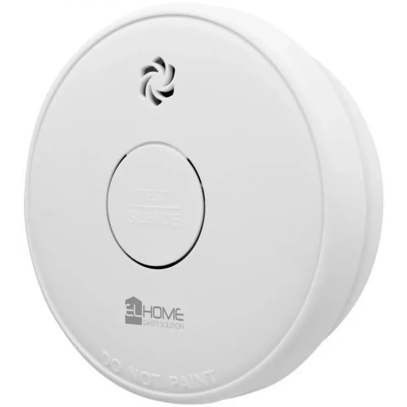 EL-HOME SD-87A2 Dūmų detektorius - fotoelektrinis optimis jutiklis, 9V baterija, baltas