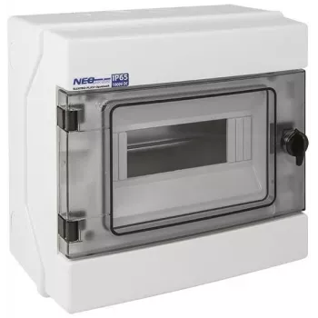 ELEKTRO-PLAST OPATÓWEK Modulinis hermetinis skirstomasis korpusas 1x8 paviršinis montavimas (N+PE) IP65 RH-8