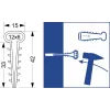 Quick Mount Clip - Flat USMP-3 Elektro-Plast Opatówek 600vnt DĖŽUTĖ 16.23
