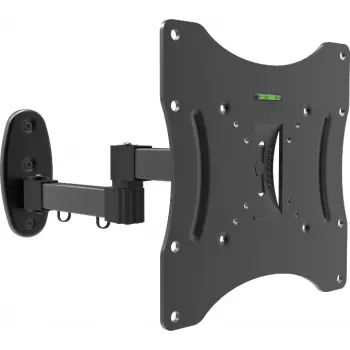OPTICUM Flexi Twin pilno judesio TV laikiklis sienai, 17-42 colių ekranams, juodas, 25 kg talpa