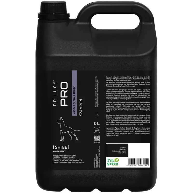 DR LUCY Shine Short Hair Dog Shampoo 5 L