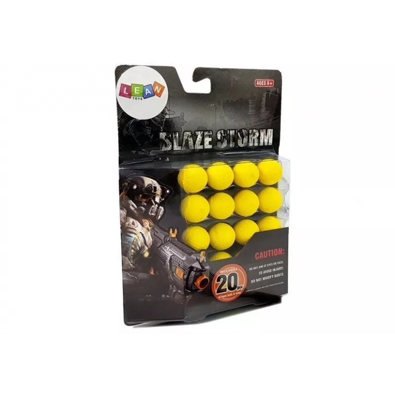LEAN TOYS 2 cm BB šautuvo šoviniai 20 vnt.
