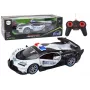 LEAN TOYS nuotoliniu valdymu policijos automobilis, 1:12 mastelis, baltas
