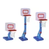 LEAN TOYS Basketball Basket Adjustable Ball Pump 138cm Blue