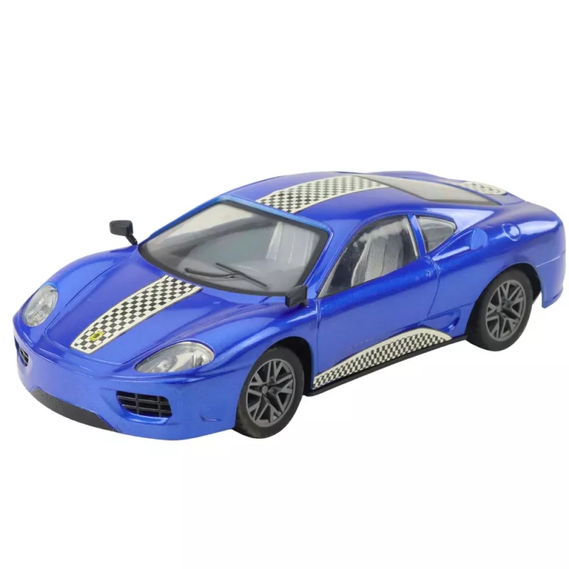 LEAN TOYS nuotoliniu valdymu valdomas sportinis automobilis RC su šviesomis mėlynas 1:16