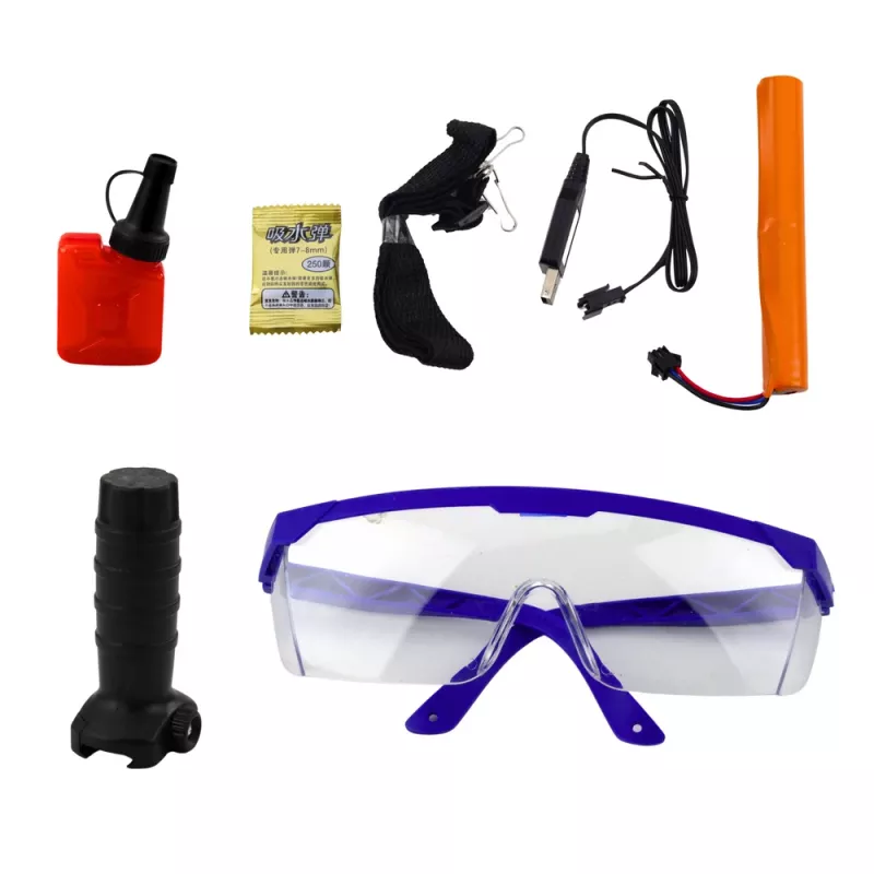 LEAN TOYS Assault Rifle For Water Balls Hydrogel Sight Glasses Black 86cm