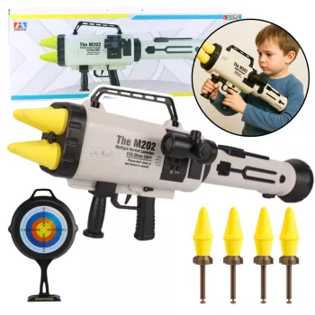 LEAN TOYS Huge Rocket Launcher M202 Sponge Missiles 68cm