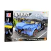 LEAN TOYS Robot Car 2in1 Hurricane Blue Construction Bricks 328 vnt.