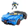 LEAN TOYS Robot Car 2in1 Hurricane Blue Construction Bricks 328 vnt.