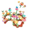 LEAN TOYS Creative Garden Flowers Construction Blocks Set 198 vnt.