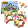 LEAN TOYS Creative Garden Flowers Construction Blocks Set 198 vnt.