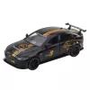 LEAN TOYS Sportinis automobilis Metalas Pull-Back Važiavimas Šviesos Garsai Juodas 1:32
