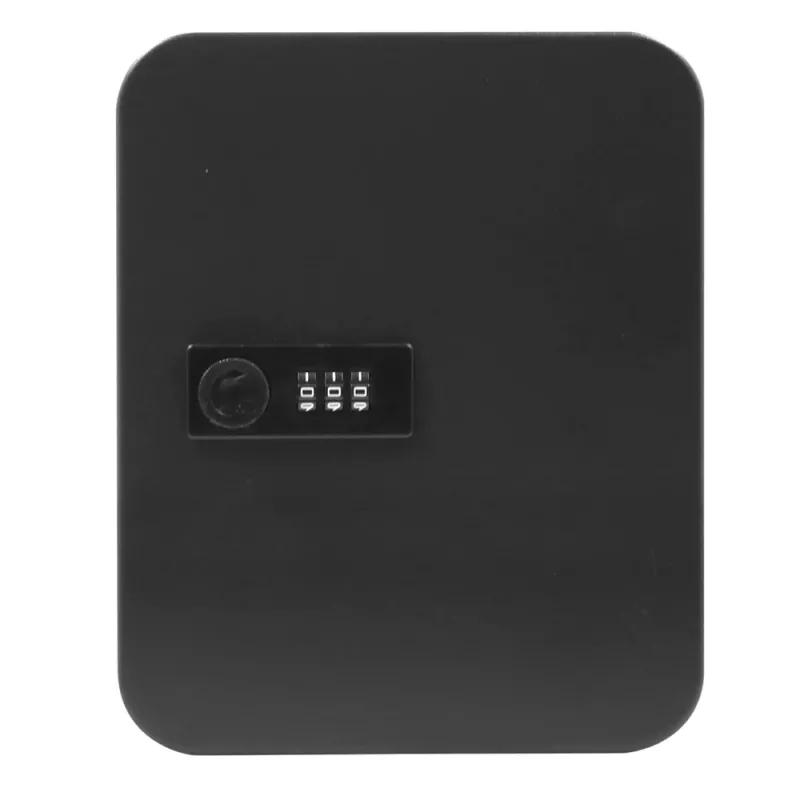 LEAN Metal Key Box su skaitmeniniu kodu, 48 kabliukų, juodi lipdukai