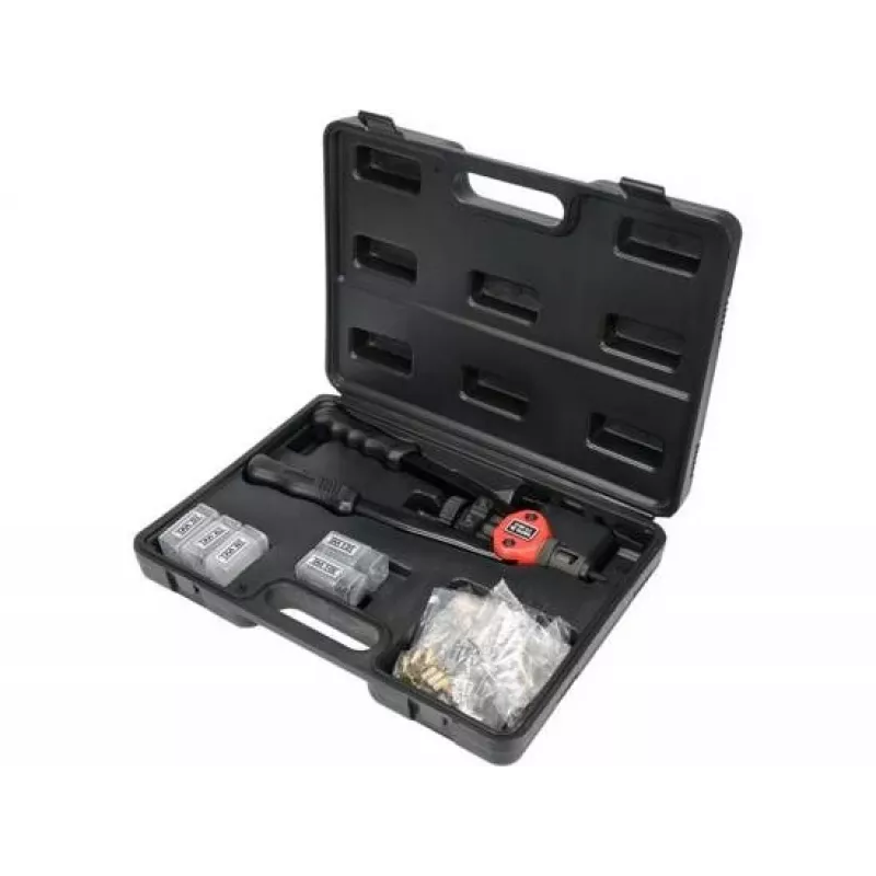 YATO Manual Rivet Nut Setter 3612 - M3 iki M12, 7 įtvarų, Cr-Mo plienas, dvigubos svirties veikimas