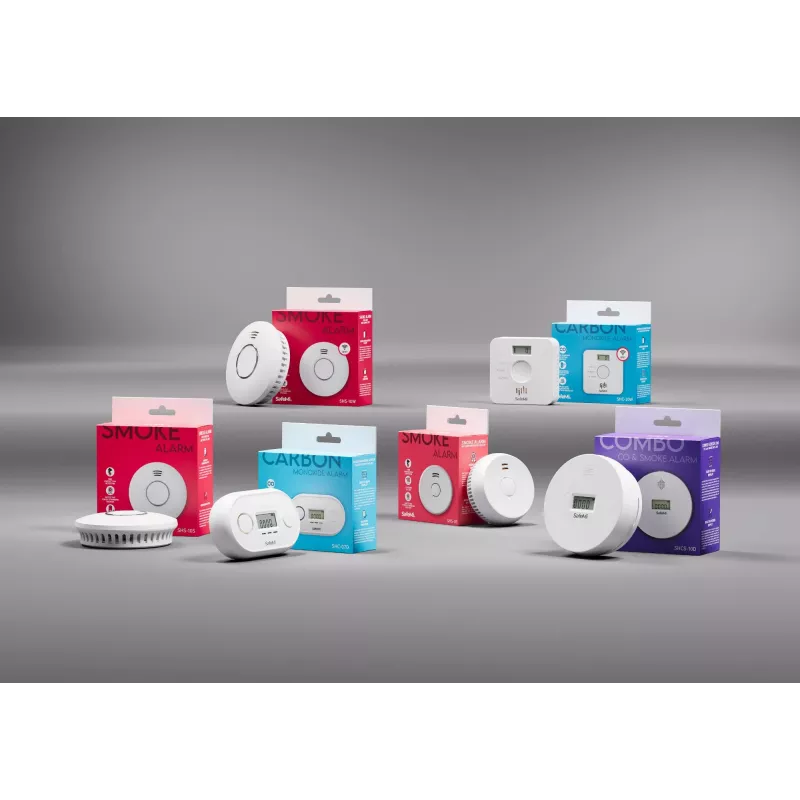 SAFEMI SHS-10W WiFi dūmų detektorius - fotoelektrinis, 85dB, Tuya Smart, 2 metų baterija, EN14604