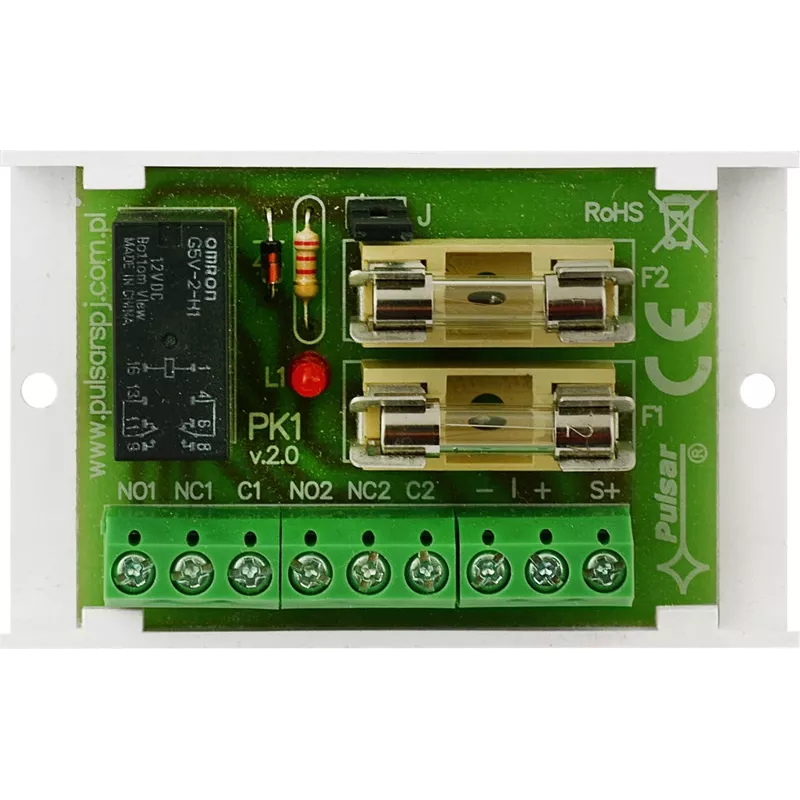 PULSAR AWZ513 Relės modulis SPDT 2A 10-30V DC DIN bėgelis