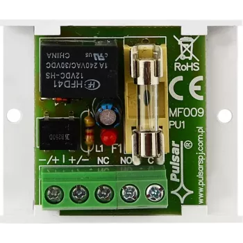 PULSAR AWZ510 Relės modulis - 1x SPDT, 12V DC ritė, 1A