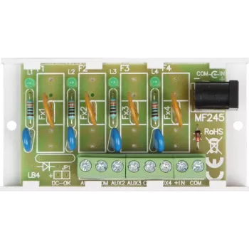 PULSAR AWZ575 Saugiklių modulis 8 kanalų 1A stiklinis saugiklis 10-30V DC