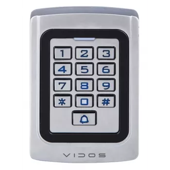 VIDOS kombinacinis užraktas su ZS41 skaitytuvu – autonominė prieigos kontrolė, PIN ir kortelė, IP65