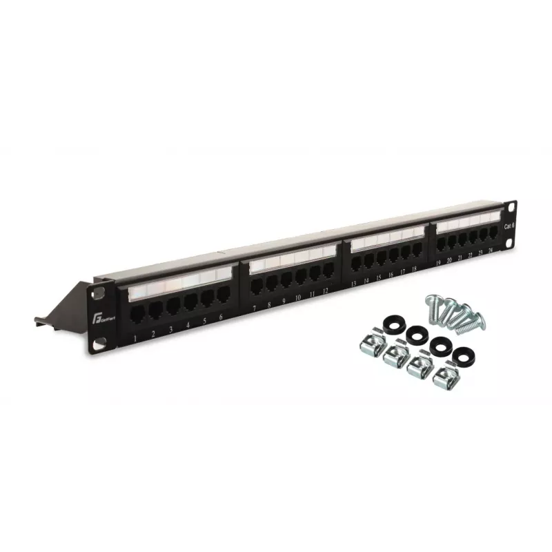 GETFORT PGF-6UTP24-B4 Patch Panel UTP Cat.6 24 Port 1U Juoda