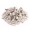 GETFORT RJ45 Cat.6 Shielded Connector 8P8C (100 vnt.) - Auksuotas, permatomas