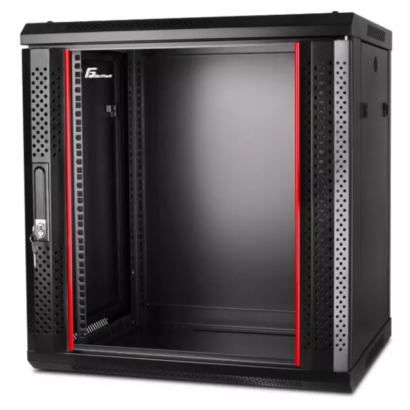 GETFORT CALI 19 inch 12U 600x450 sieninis stovo korpusas juodas