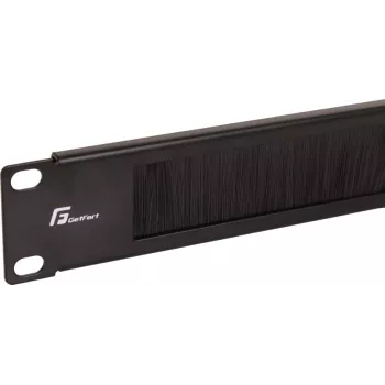 Getfort GF-Brush-RB 1U 19 inch šepečių juostos skydelis spintiniams stelažams - juoda