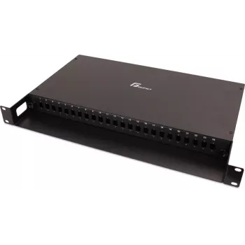 GETFORT GF-FO01-SX 1U 19 colių 24xSC Simplex šviesolaidinis pataisų skydelis su sujungimo dėklu