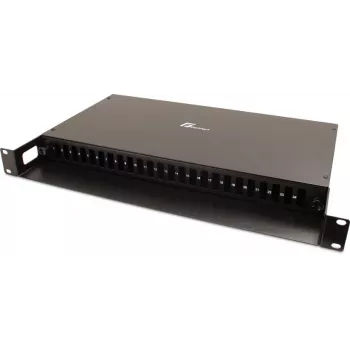 GETFORT GF-FO01-DX 1U 19 colių 24xSC dvipusis šviesolaidinis pataisų skydelis su ištraukiamu padėklu