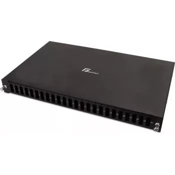 GETFORT GF-FO02-DX 1U 19 colių 24xSC dvipusis šviesolaidinis pataisų skydelis su ištraukiamais padėklais