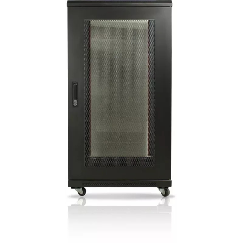 GETFORT 19 colių 22U 600x600 grindinis stelažas juodas