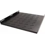 Getfort fiksuota stelažo lentyna 19 inch 1U 800 mm gylis 50 kg apkrova juoda