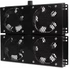 Getfort GF-FAN4 2U 19 colių stelažinis ventiliacijos skydas su 4 ventiliatoriais, 120 mm, 230 V, juodas