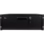 Getfort GF-4U-drawer 4U Rack Drawer - 19-inch Sliding Drawer with Lock, Black